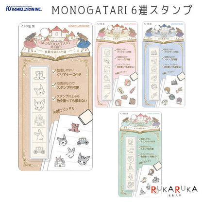 MONOGATARI 6連スタンプ [全4種] カミオジャパン 226627/8/9/30 [M便 1/8]