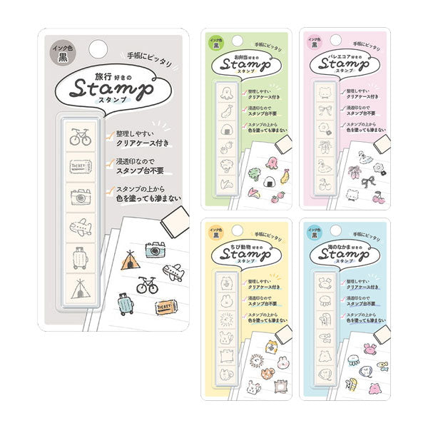 〇〇好きのStamp 6連スタンプ [全5種] カミオジャパン 230889/90/1/2/3 [M便 1/8]