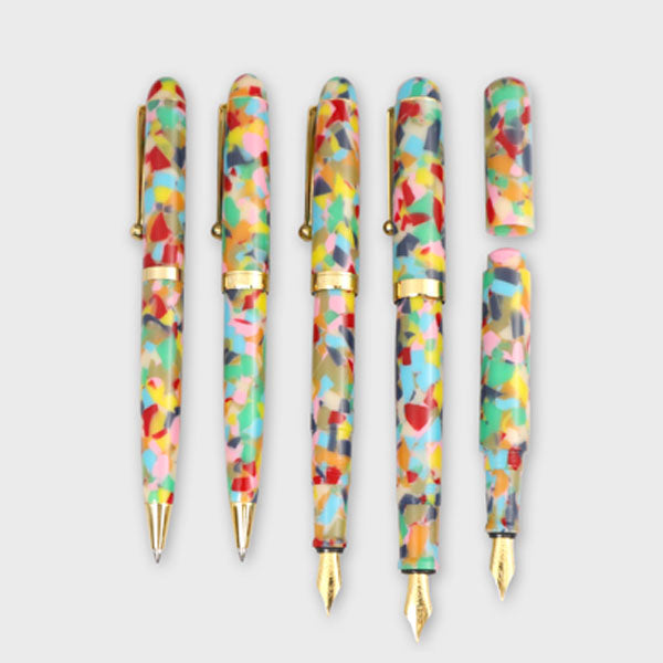 アセテートボールペン【折り紙】太軸/細軸タイプ [中字] ≪化粧箱付き