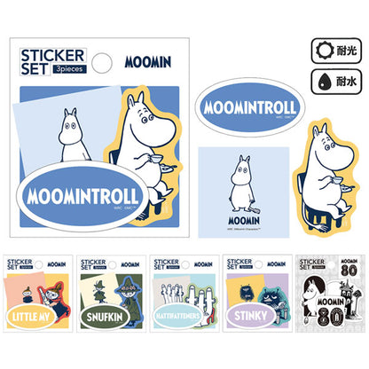 MOOMIN STICKER SET≪ステッカーセット≫ 3デザイン各1枚 [全6種類] ワールドクラフト MOSC-S [M便 1/100]