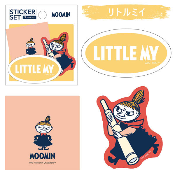 MOOMIN STICKER SET≪ステッカーセット≫ 3デザイン各1枚 [全6種類] ワールドクラフト MOSC-S [M便 1/100]