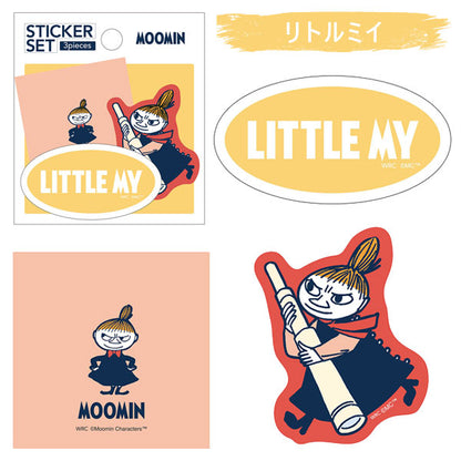MOOMIN STICKER SET≪ステッカーセット≫ 3デザイン各1枚 [全6種類] ワールドクラフト MOSC-S [M便 1/100]
