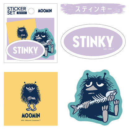 MOOMIN STICKER SET≪ステッカーセット≫ 3デザイン各1枚 [全6種類] ワールドクラフト MOSC-S [M便 1/100]