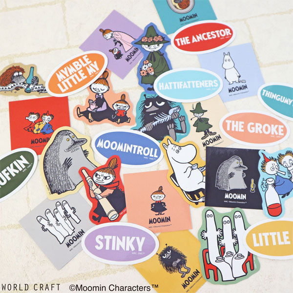 MOOMIN STICKER SET≪ステッカーセット≫ 3デザイン各1枚 [全6種類] ワールドクラフト MOSC-S [M便 1/100]