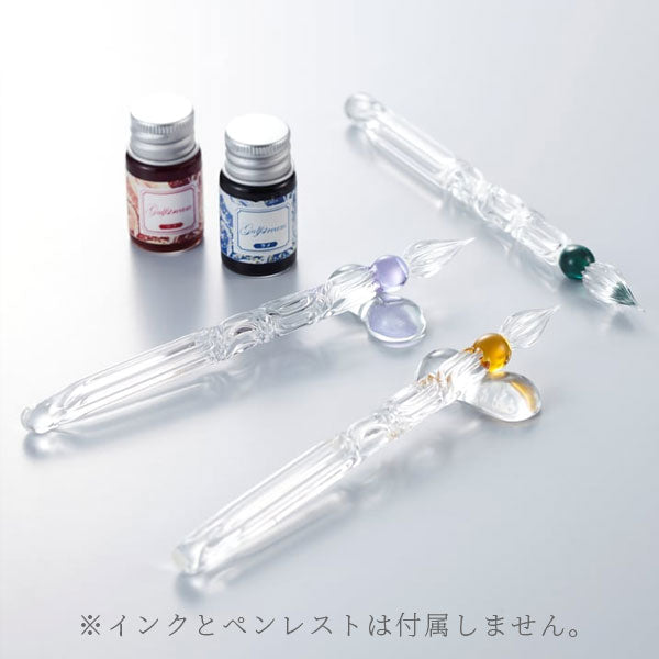在庫限り*ガラスペン バロック -ショートサイズ- [全4色] ガルフ