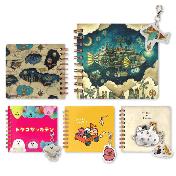 Komamono クリエイティ部 チャーム付ミニノート [全4種類] 日本出版販売 IP909157～909201 [M便 1/18]