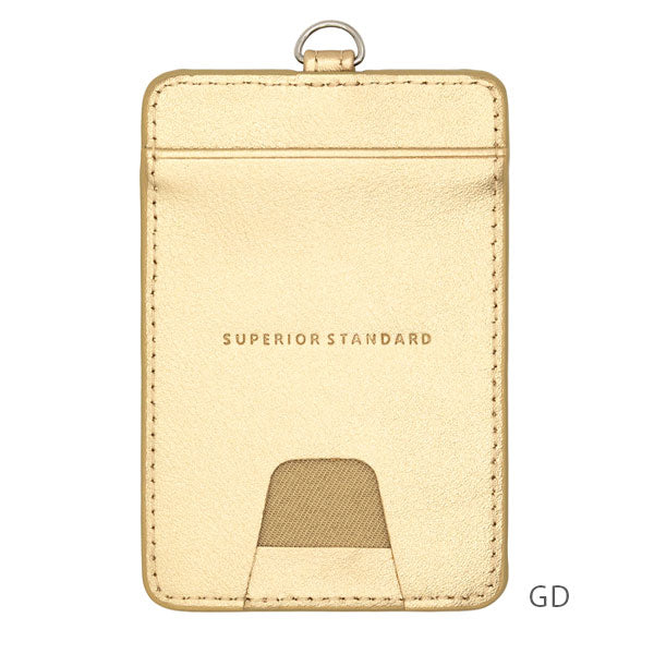 Superior Standard ＰUレザーパスケ－ス [全2色] ゴールド/シルバー ラダイト LDKS-TP [M便 1/6]