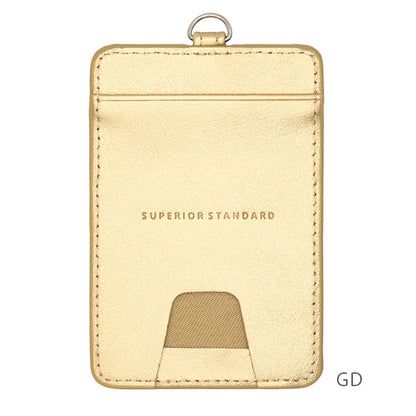 Superior Standard ＰUレザーパスケ－ス [全2色] ゴールド/シルバー ラダイト LDKS-TP [M便 1/6]