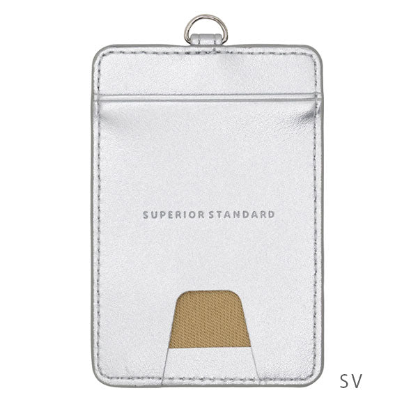 Superior Standard ＰUレザーパスケ－ス [全2色] ゴールド/シルバー ラダイト LDKS-TP [M便 1/6]