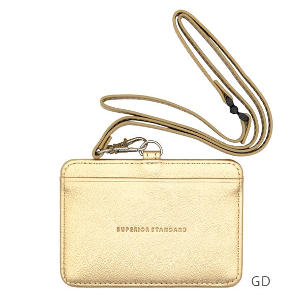 Superior Standard PUレザーIDホルダー [全2色] ゴールド/シルバー
