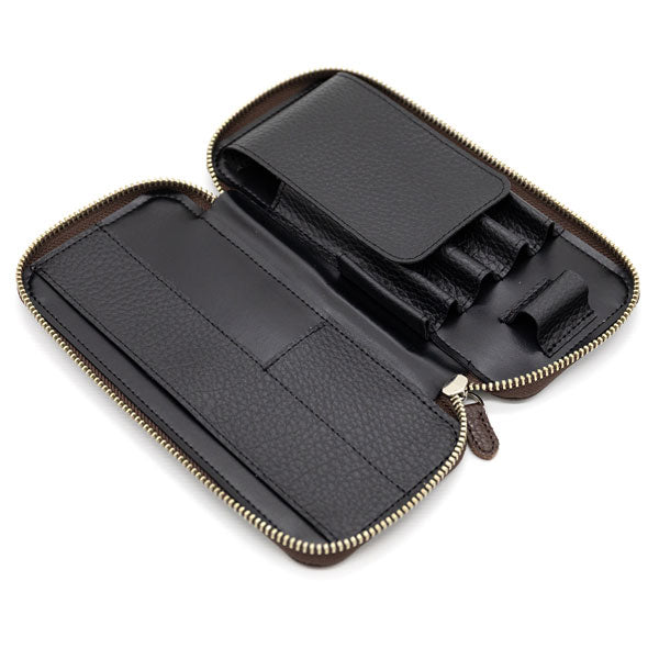 ラウンドジップペンケース エッセンシャル［全4色] ADRIAレザー ラダイト《Luddite》LDKA-RPNE-【送料無料*】