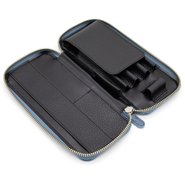 ラウンドジップペンケース エッセンシャル［全4色] ADRIAレザー ラダイト《Luddite》LDKA-RPNE-【送料無料*】