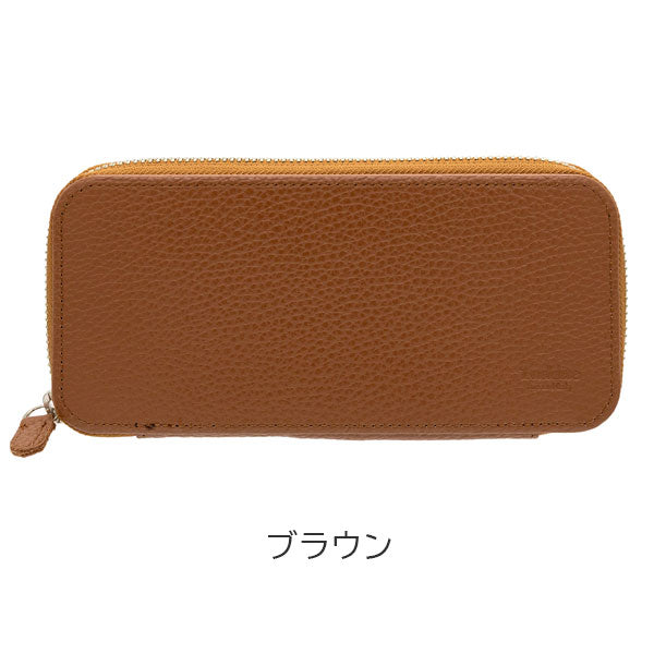 ラウンドジップペンケース エッセンシャル［全4色] ADRIAレザー