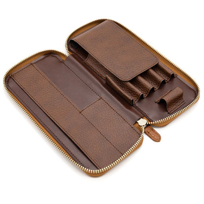 ラウンドジップペンケース エッセンシャル［全4色] ADRIAレザー ラダイト《Luddite》LDKA-RPNE-【送料無料*】