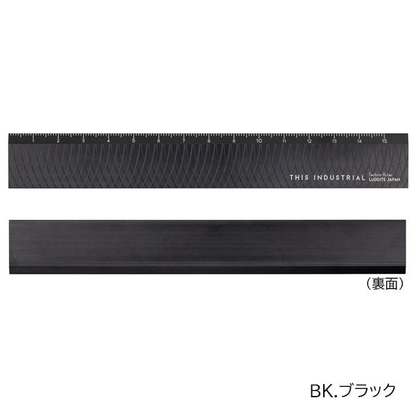 THIS INDUSTRIAL Techno Ruler [全4色] 15cm ルーラー 定規 ラダイト《Luddite》LDTI-TR［M便 1/10］