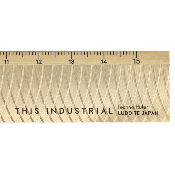 THIS INDUSTRIAL Techno Ruler [全4色] 15cm ルーラー 定規 ラダイト《Luddite》LDTI-TR［M便 1/10］