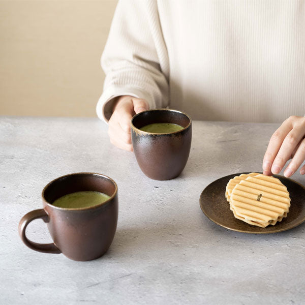 GOOD MORNING マグカップ 200 [登り窯]  再生備前 the continue RI-CO MUG200-NB-00 専用ボックス入り 専用ボックス入り