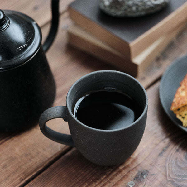 GOOD MORNING マグカップ 200 [グレイカラー]  再生備前 the continue RI-CO MUG200-G-00 専用ボックス入り 専用ボックス入り