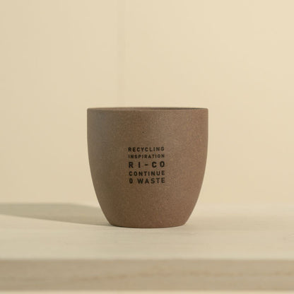GOOD MORNING カップ [ナチュラル] ロゴ入り 再生備前 the continue RI-CO CUP-N-01 専用ボックス入り
