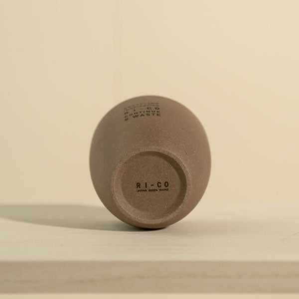 GOOD MORNING カップ [ナチュラル] ロゴ入り 再生備前 the continue RI-CO CUP-N-01 専用ボックス入り