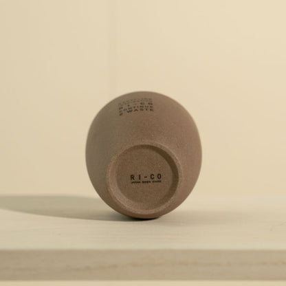 GOOD MORNING カップ [ナチュラル] ロゴ入り 再生備前 the continue RI-CO CUP-N-01 専用ボックス入り