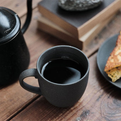 GOOD MORNING マグカップ 200 プレートセット [ナチュラル/グレイカラー] 再生備前 the continue RI-CO MUG200&amp;PLT 専用ボックス入り