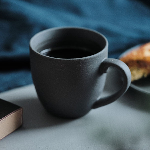 GOOD MORNING マグカップ 200 プレートセット [ナチュラル/グレイカラー] 再生備前 the continue RI-CO MUG200&amp;PLT 専用ボックス入り