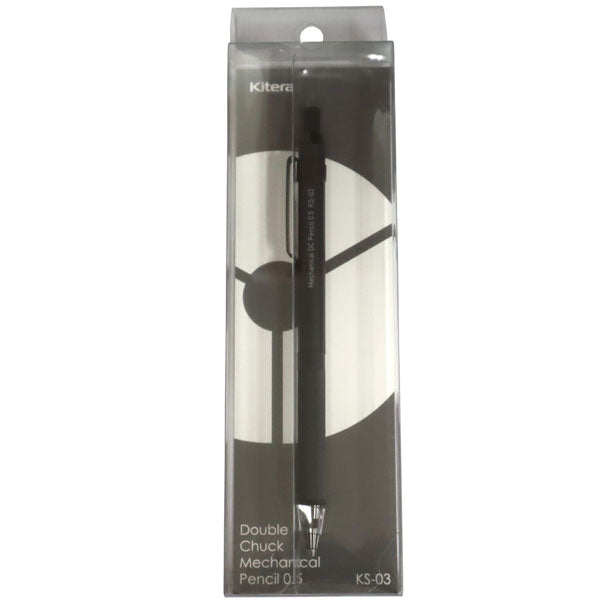 ダブルチャックメカニカルペンシル 0.5mm Kitera KS-03-BK [M便