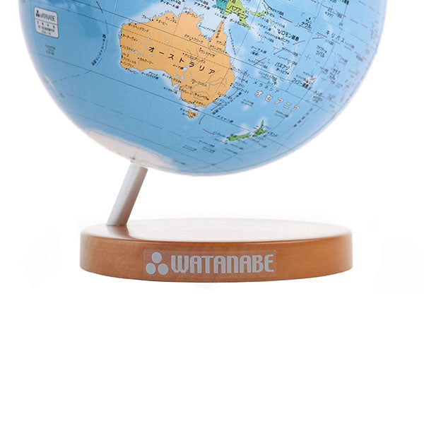 シティーズ15 卓上地球儀WF 木台 No.1502 15cm 渡辺教具製作所 1502