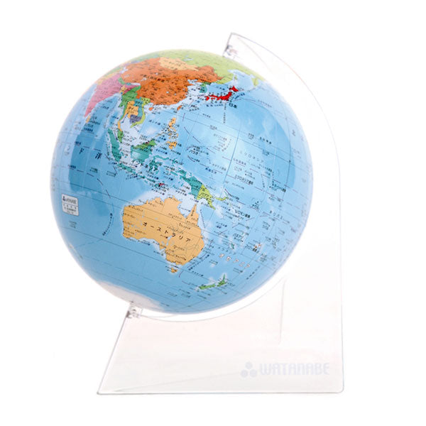 シティーズ15 卓上地球儀WF クリア台 No.1505 15cm 渡辺教具製作所