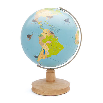 こども環境地球儀 ハトホル 木台 No.2310 23cm 渡辺教具製作所 2310 【送料無料*】