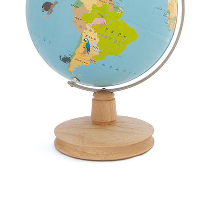 こども環境地球儀 ハトホル 木台 No.2310 23cm 渡辺教具製作所 2310 【送料無料*】