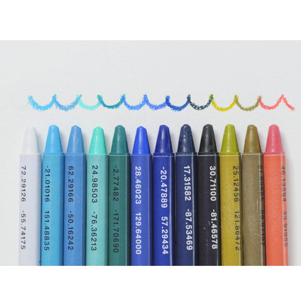 海のクレヨン SATELLITE CRAYON PROJECT [12色入り] MDS CRA-001 [M便 1/2]