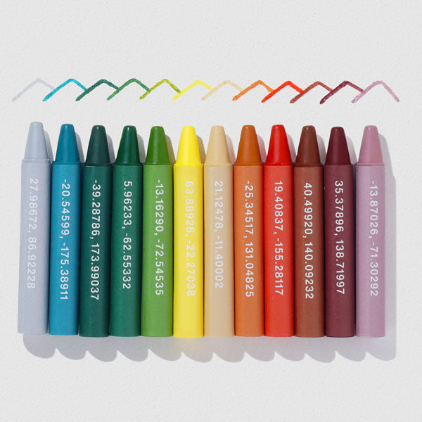 山のクレヨン SATELLITE CRAYON PROJECT [12色入り] MDS CRA-002 [M便 1/2]