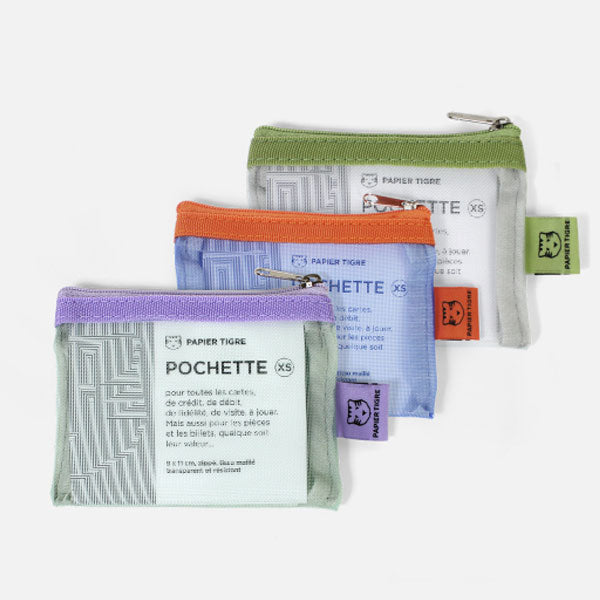 メッシュポーチ POCKET XSサイズ [全3色] パピエ ティグル/クオバディス PTPOCXS-001～3-TI [M便 1/6]