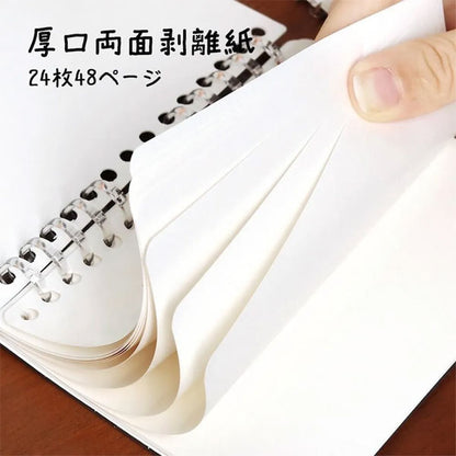 シール帳 ステッカーアルバム A6サイズ [全6柄] BGM(ビージーエム) BN-SC001/2/3/4/5/6 [M便 1/4]