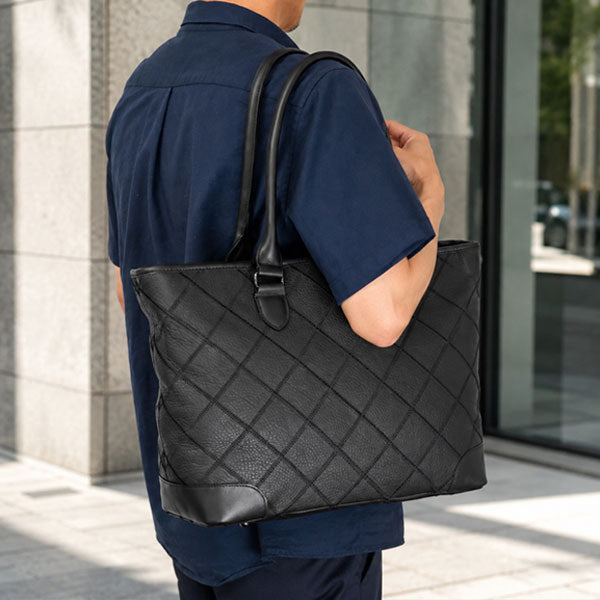 ☆正規販売店☆TRION＜トライオン＞トート(シボ革) キャリーセット PANELシリーズ B4対応 16インチPC収納 トライオン DPC297-BLACK [保証書付き]【送料無料*】