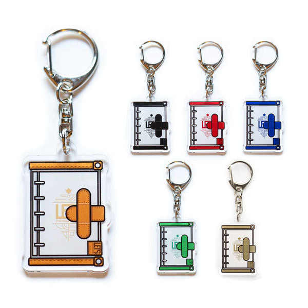アクリルキーホルダー / LETS手帳 [全6色] LETS STATIONERY GOODS 文匠 L23/4-ACRY-N/B/R/BL/MG/MSG [M便 1/15]