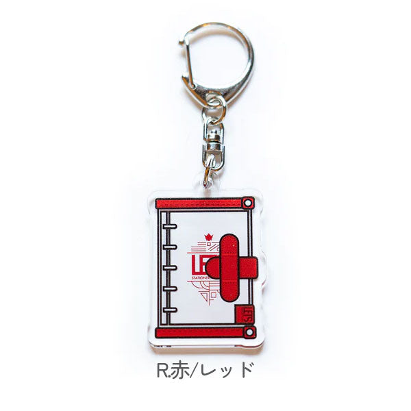 アクリルキーホルダー / LETS手帳 [全6色] LETS STATIONERY GOODS 文匠 L23/4-ACRY-N/B/R/BL/MG/MSG [M便 1/15]