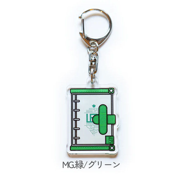 アクリルキーホルダー / LETS手帳 [全6色] LETS STATIONERY GOODS 文匠 L23/4-ACRY-N/B/R/BL/MG/MSG [M便 1/15]