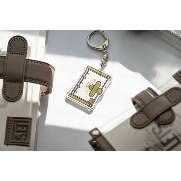 アクリルキーホルダー / LETS手帳 [全6色] LETS STATIONERY GOODS 文匠 L23/4-ACRY-N/B/R/BL/MG/MSG [M便 1/15]