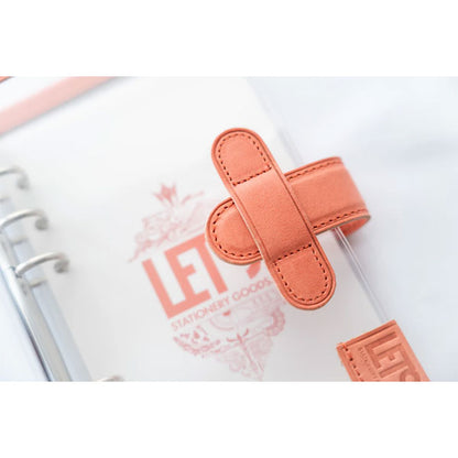 LETSクリアシステム手帳 バイブルサイズ [mostro アプリコットピンク] LETS STATIONERY GOODS 文匠 L25-SB-AP 【送料無料*】