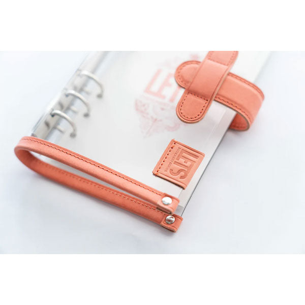 LETSクリアシステム手帳 バイブルサイズ [mostro アプリコットピンク] LETS STATIONERY GOODS 文匠 L25-SB-AP 【送料無料*】