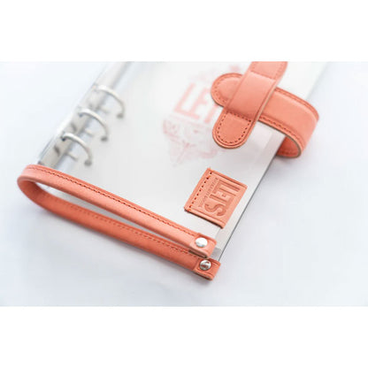 LETSクリアシステム手帳 バイブルサイズ [mostro アプリコットピンク] LETS STATIONERY GOODS 文匠 L25-SB-AP 【送料無料*】