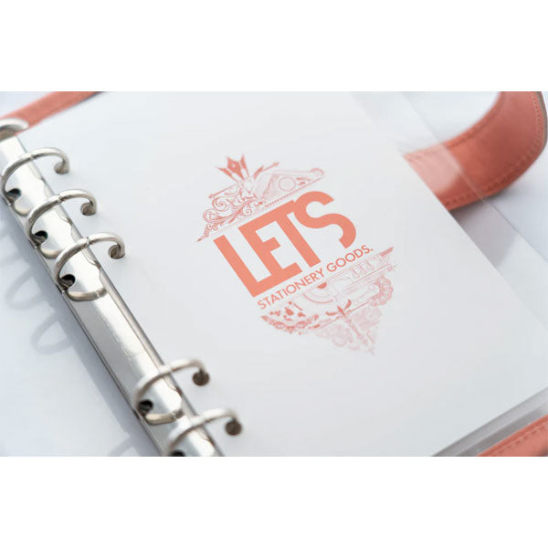 LETSクリアシステム手帳 バイブルサイズ [mostro アプリコットピンク] LETS STATIONERY GOODS 文匠 L25-SB-AP 【送料無料*】