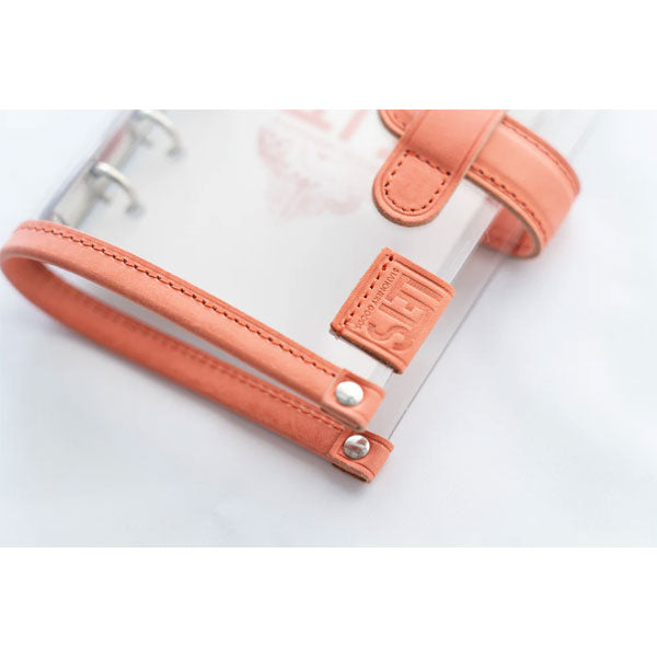 LETSクリアシステム手帳 mini6サイズ [mostro アプリコットピンク] LETS STATIONERY GOODS 文匠 L25-SM-AP 【送料無料*】