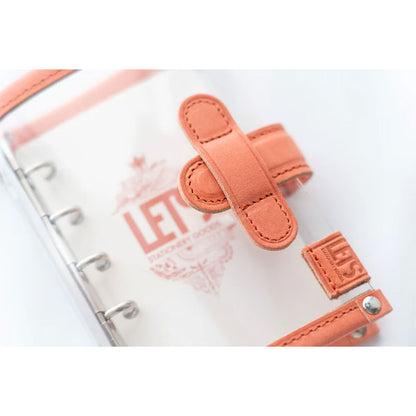 LETSクリアシステム手帳 M5サイズ [mostro アプリコットピンク] LETS STATIONERY GOODS 文匠 L25-SM5-AP 【送料無料*】