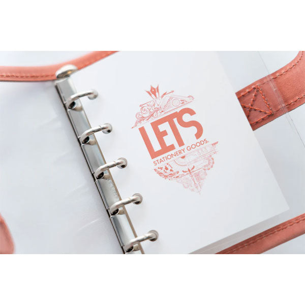 LETSクリアシステム手帳 M5サイズ [mostro アプリコットピンク] LETS STATIONERY GOODS 文匠 L25-SM5-AP 【送料無料*】