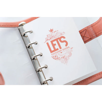 LETSクリアシステム手帳 M5サイズ [mostro アプリコットピンク] LETS STATIONERY GOODS 文匠 L25-SM5-AP 【送料無料*】