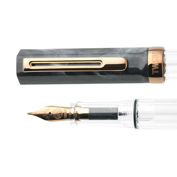 TWSBI ECO《ツイスビー エコ》［ブラックマーブル with/B］万年筆 TWSBI M74412【送料無料*】